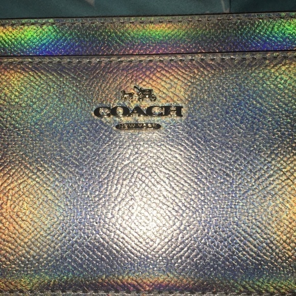 🌺Coach SILVER HOLOGRAM 75 anniversary BAG ,WALLET and ROBOT bag SET - Picture 5 of 13